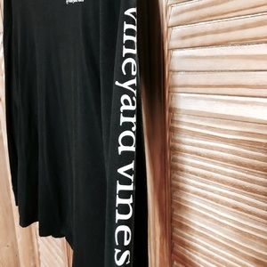 VINEYARD VINES Black Long-Sleeve Tee